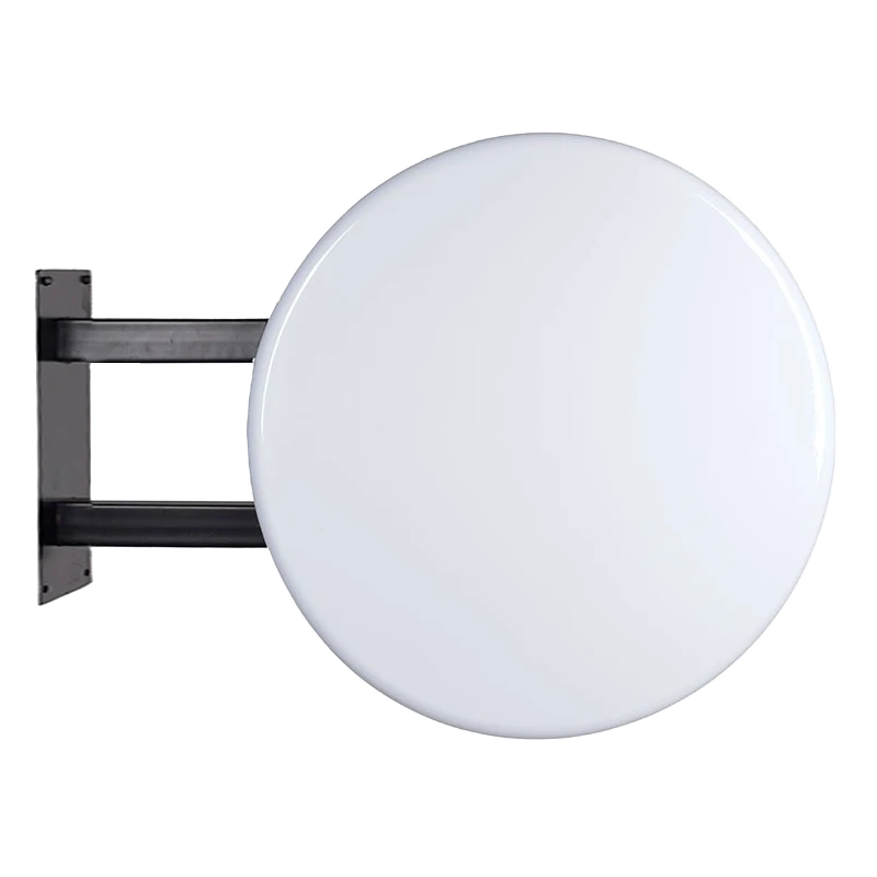 Daire Düz Ayaklı Fener Tabela