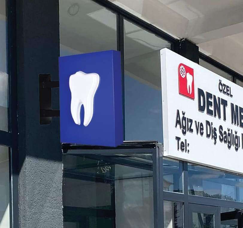 DİŞÇİ TABELASI 70x50 - Görsel 6