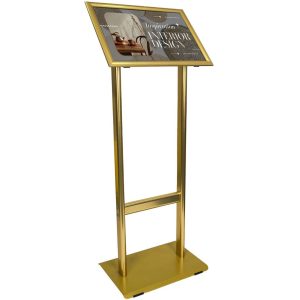 Gold Çift Ayaklı Reklam ve Menü Panosu(Yatay)