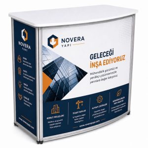 Katlanır Oval Promosyon Bankosu / Sunum Masası