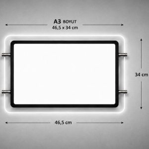 A3 Yatık LED'Lİ